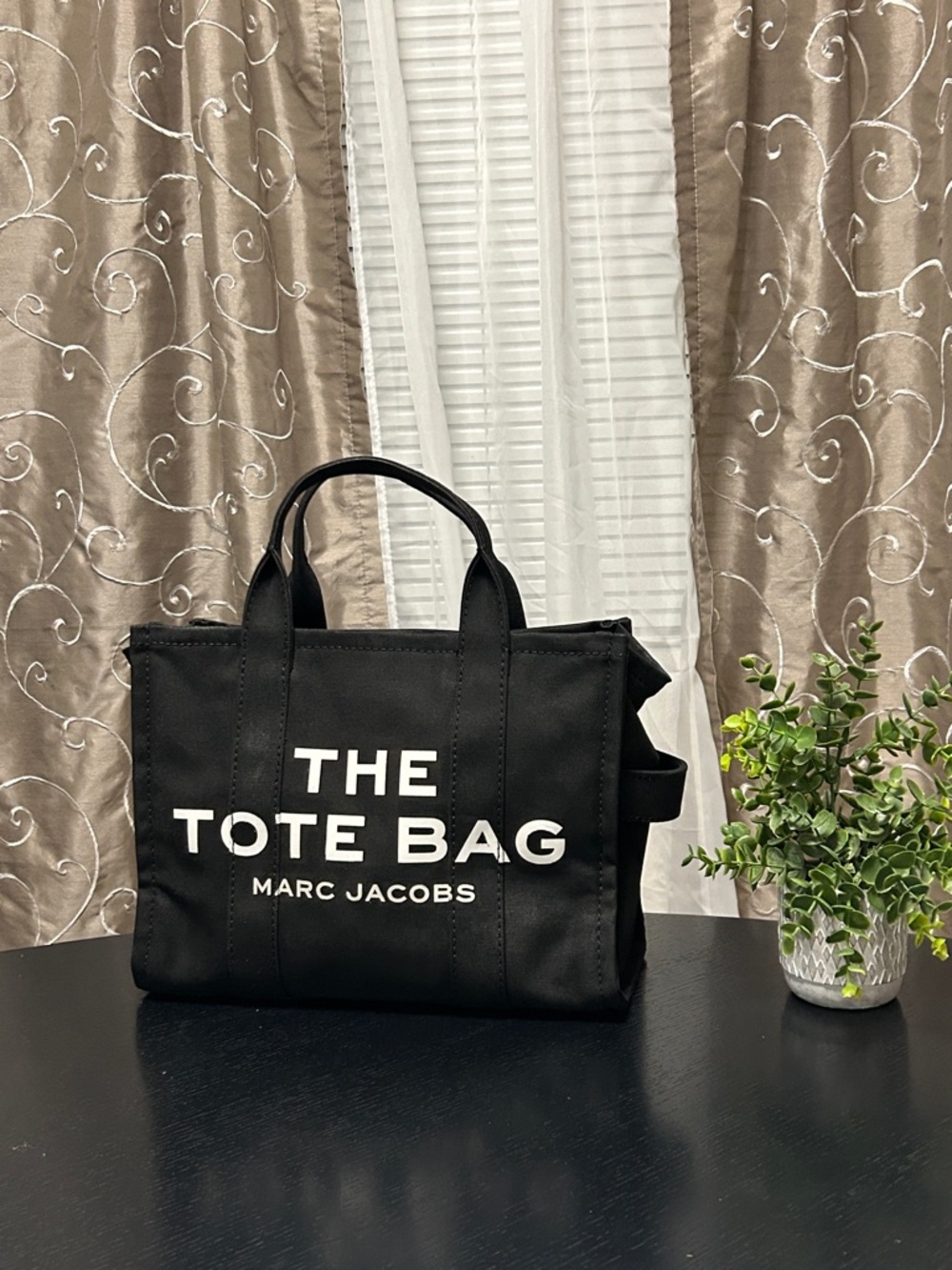 Marc Jacobs Black 'The Tote Bag' Canvas Duffel - Picture 3 of 17